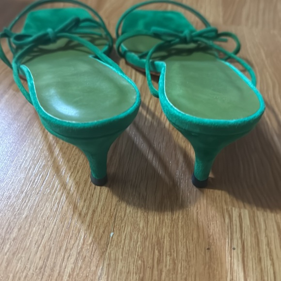 Green suede mules - Picture 3 of 4